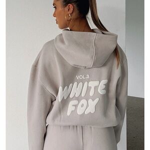 White Fox Boutique Cream Hoodie